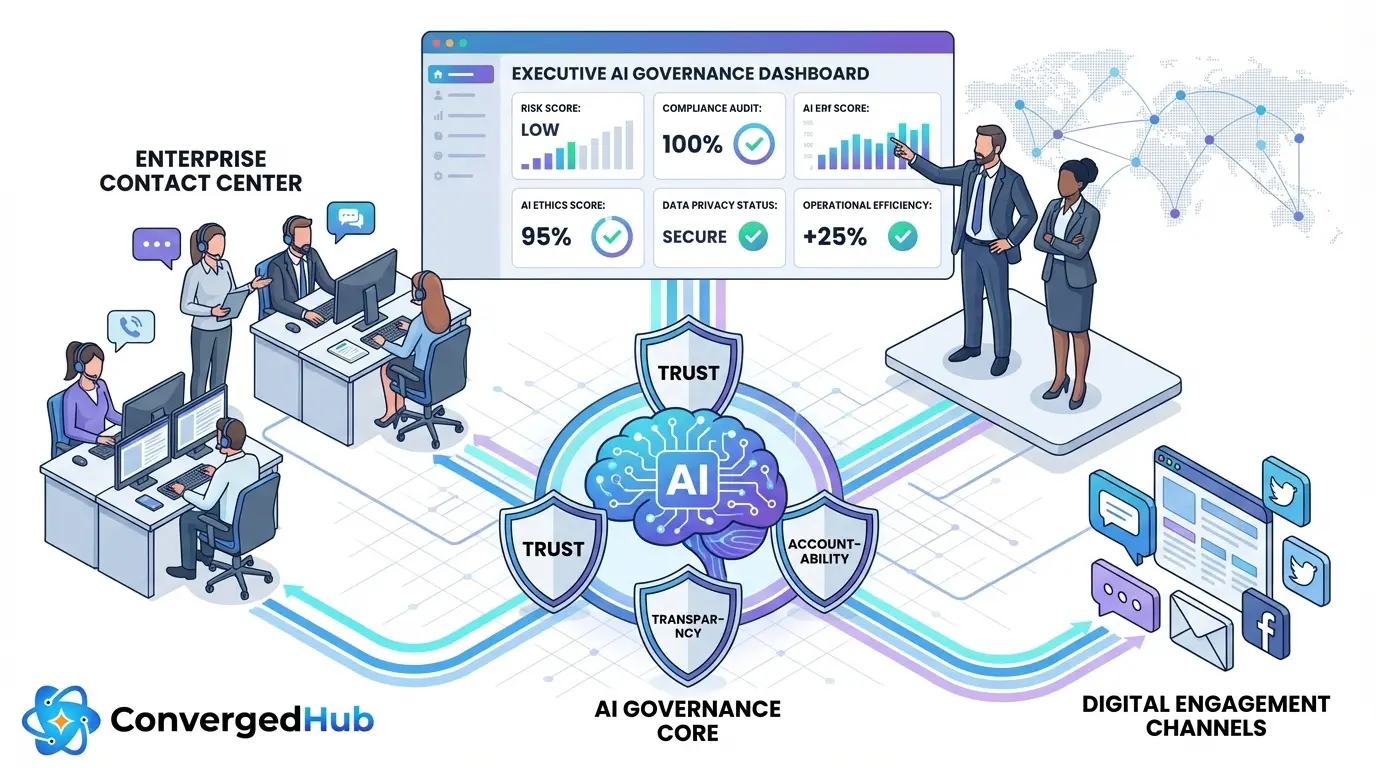 Responsible AI in CX: Trust, Transparency, and Accountability 1 responsible-ai-in-cx-trust-landscape-hero-v1-a