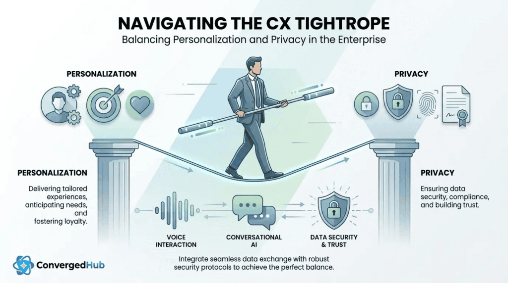 personalization privacy ai cx hero illustration a